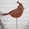 Decoratie|ohgreen Vogel met kerstmuts