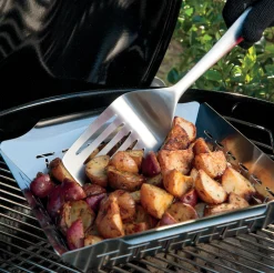 Accessoires En Onderhoud|ohgreen WEBER DELUXE GRILLKORF GROOT RVS
