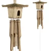 Decoratie|ohgreen Windchime birdhouse d15h45