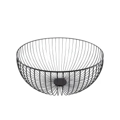 Servies|ohgreen WIRE MAND ZWART D30CM H13CM