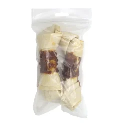 Hond Voeding|Werelddierendag|ohgreen Witte buffelhuid knoop met kip 16cm 2-pack