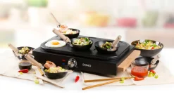 Keukentoestellen|ohgreen Wok party set hout 1000W ILAG