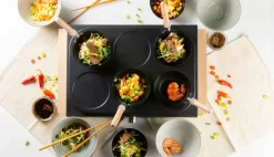 Keukentoestellen|ohgreen Wok party set hout 1000W ILAG
