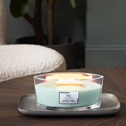 Geuren|ohgreen WoodWick Geurkaars Sagewood & Seagrass Ellipse