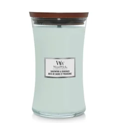 Geuren|ohgreen WoodWick Geurkaars Sagewood & Seagrass Large