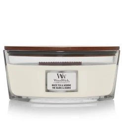Geuren|ohgreen Woodwick Geurkaars white tea-jasmine ellipse