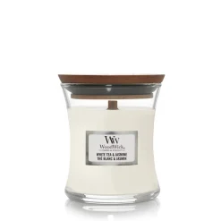 Geuren|ohgreen Woodwick Geurkaars white tea & jasmine mini