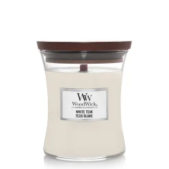 Geuren|ohgreen Woodwick Geurkaars white teak medium
