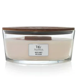 Geuren|ohgreen Woodwick Geurkaars white honey ellipse