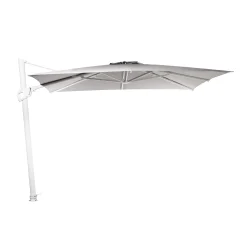 Parasol|ohgreen Zweefparasol Deluxe wit-licht grijs
