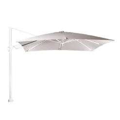 Parasol|ohgreen Zweefparasol Fuga wit-licht grijs
