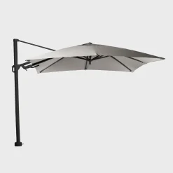 Parasol|ohgreen Zweefparasol Fuga zwart-licht grijs