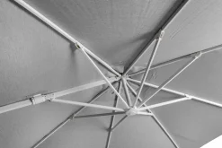 Parasol|ohgreen Zweefparasol Malaga wit-soft grijs